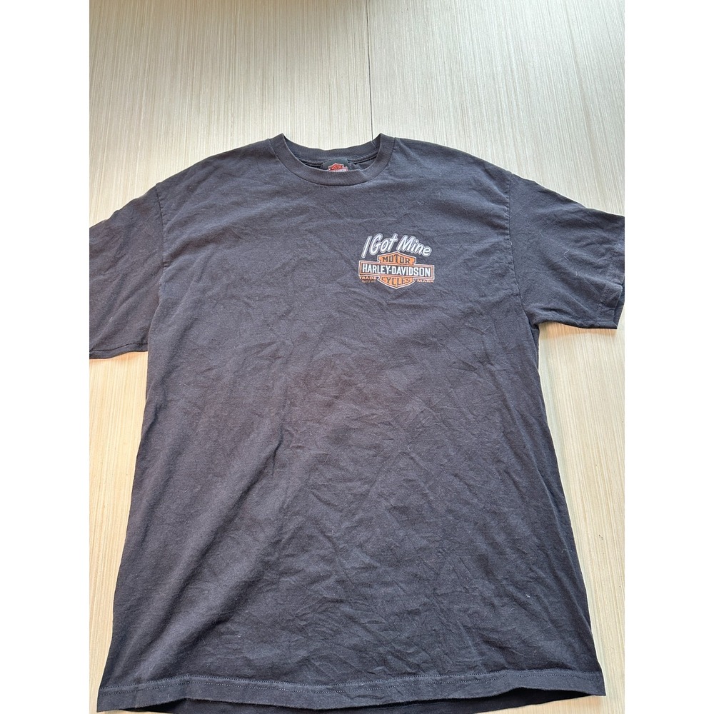 Harley Davidson T-Shirt Men's XL Black Graphic Got Mine Buckeye Dealer Crew Neck